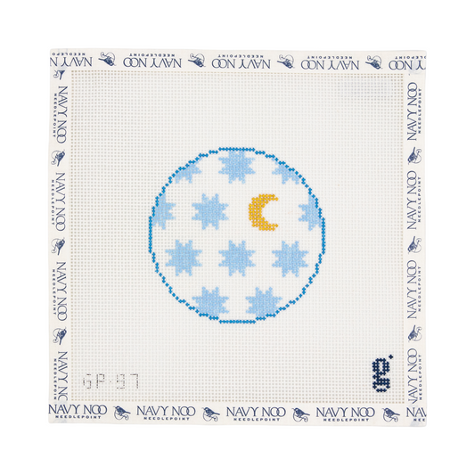 Moon and Stars Round