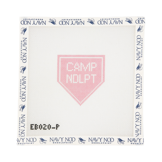 Camp Needlepoint Bag Charm - Pink