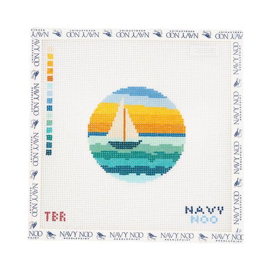 Sail Boat at Sunset Canvas – WHOLESALE