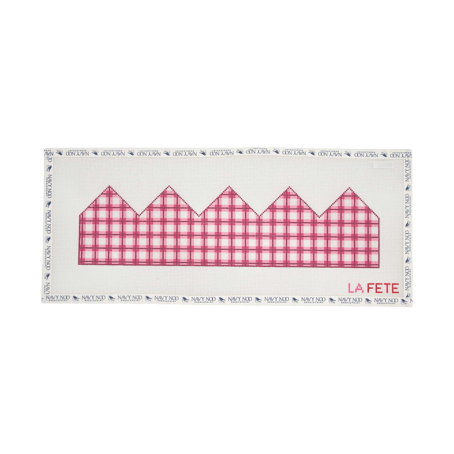 Gingham Birthday Crown - Pink