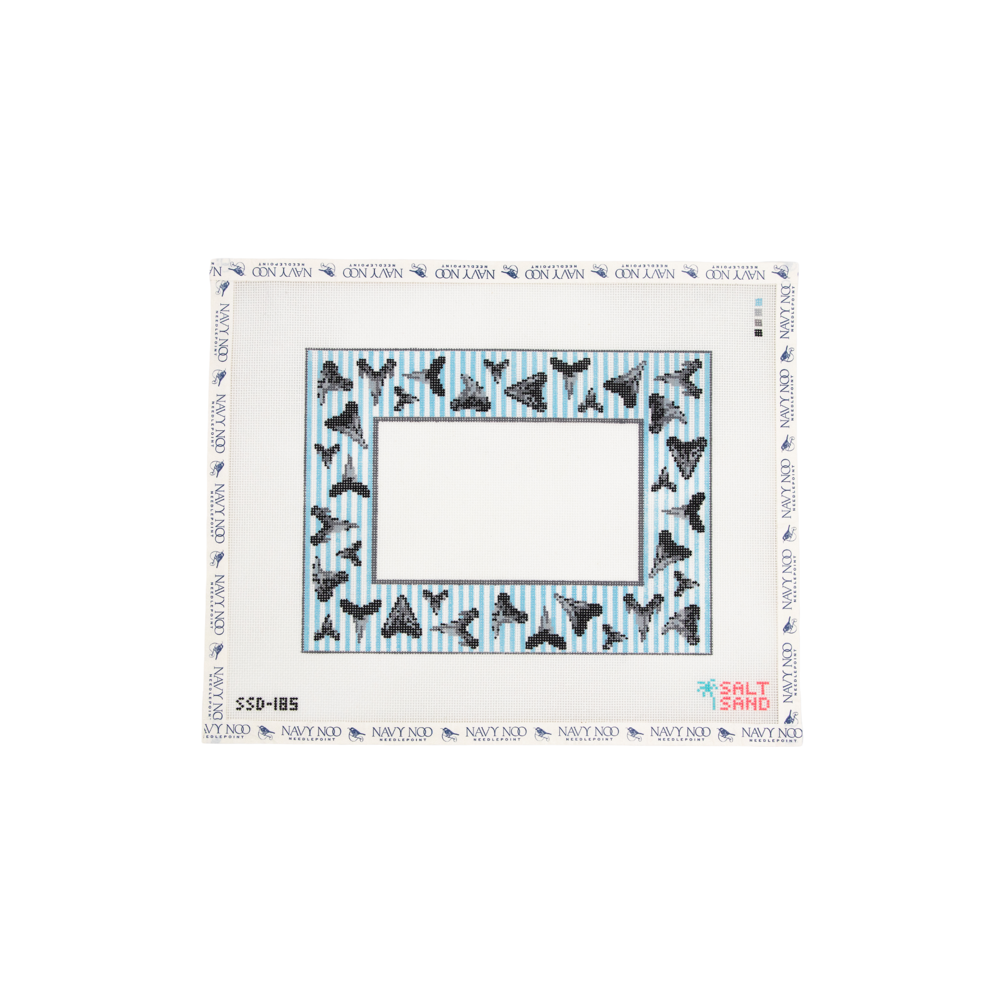 Shark Teeth Frame – Navy Noo