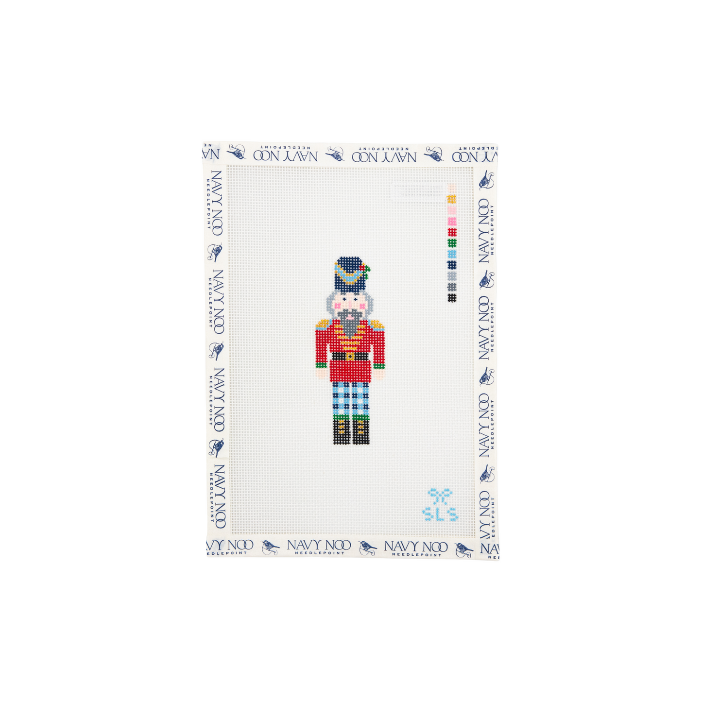 Gingham Nutcracker, Blue Pants