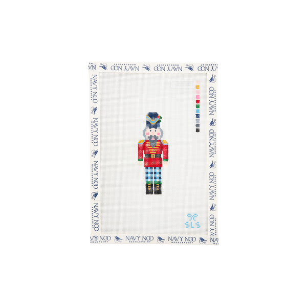 Gingham Nutcracker, Blue Pants