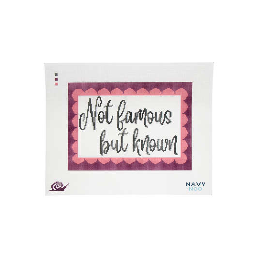 Not Famous But Known Canvas – WHOLESALE