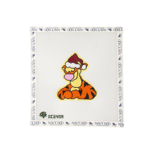 Tigger in Santa Hat