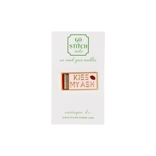 Kiss My Ash Matchbox Needle Minder