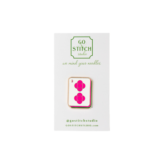 Two Dot Hot Pink Mahjong Tile Needle Minder