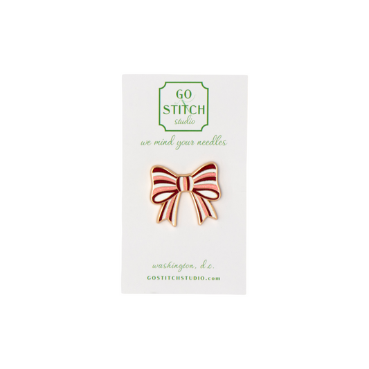 Peppermint Bow Needle Minder