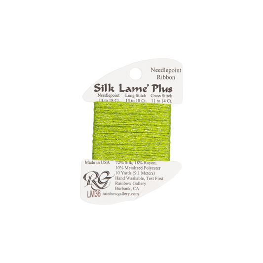 Silk Lame Braid Plus LM36 Chartreuse