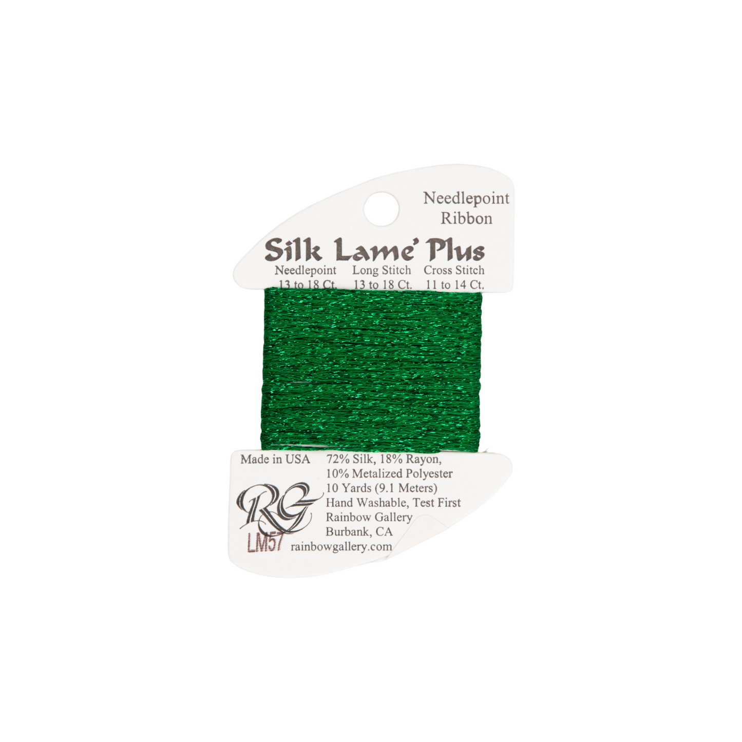 Silk Lame Braid Plus LM57 Christmas Green