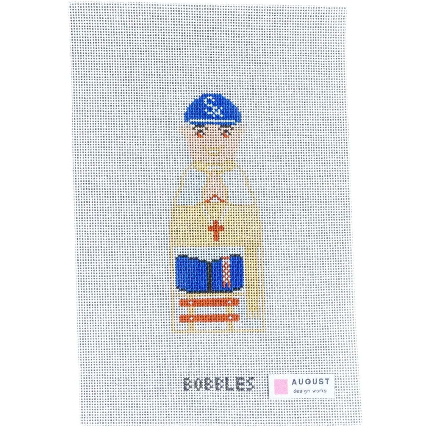 Pope Leo Bobble needlepoint canvas