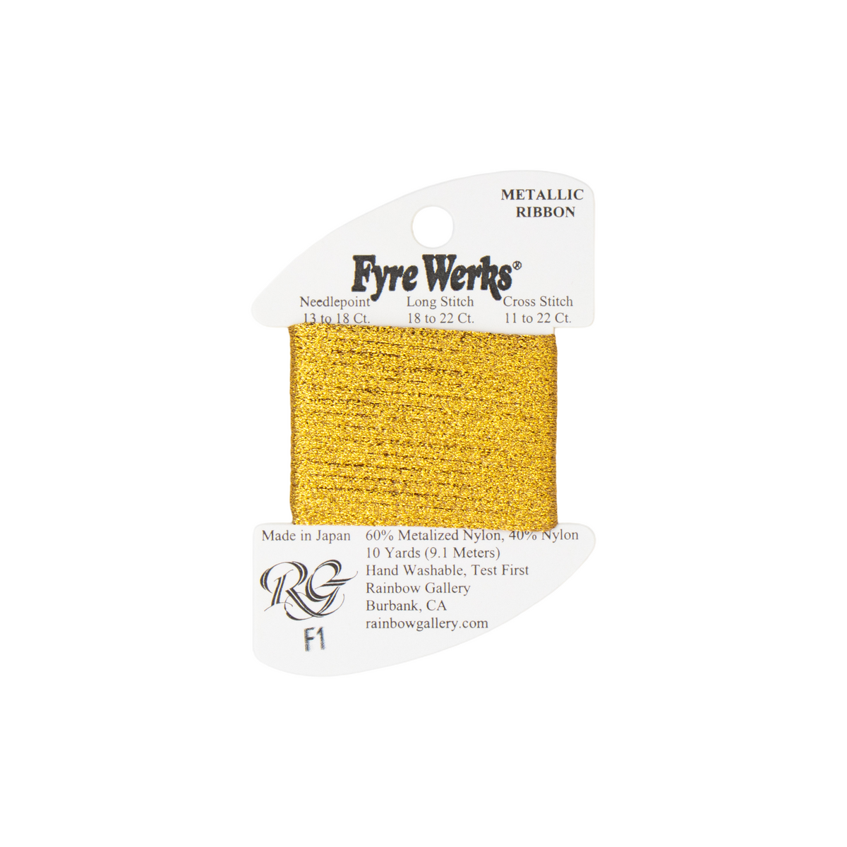 Rainbow Gallery Fyre Werks F1 Gold