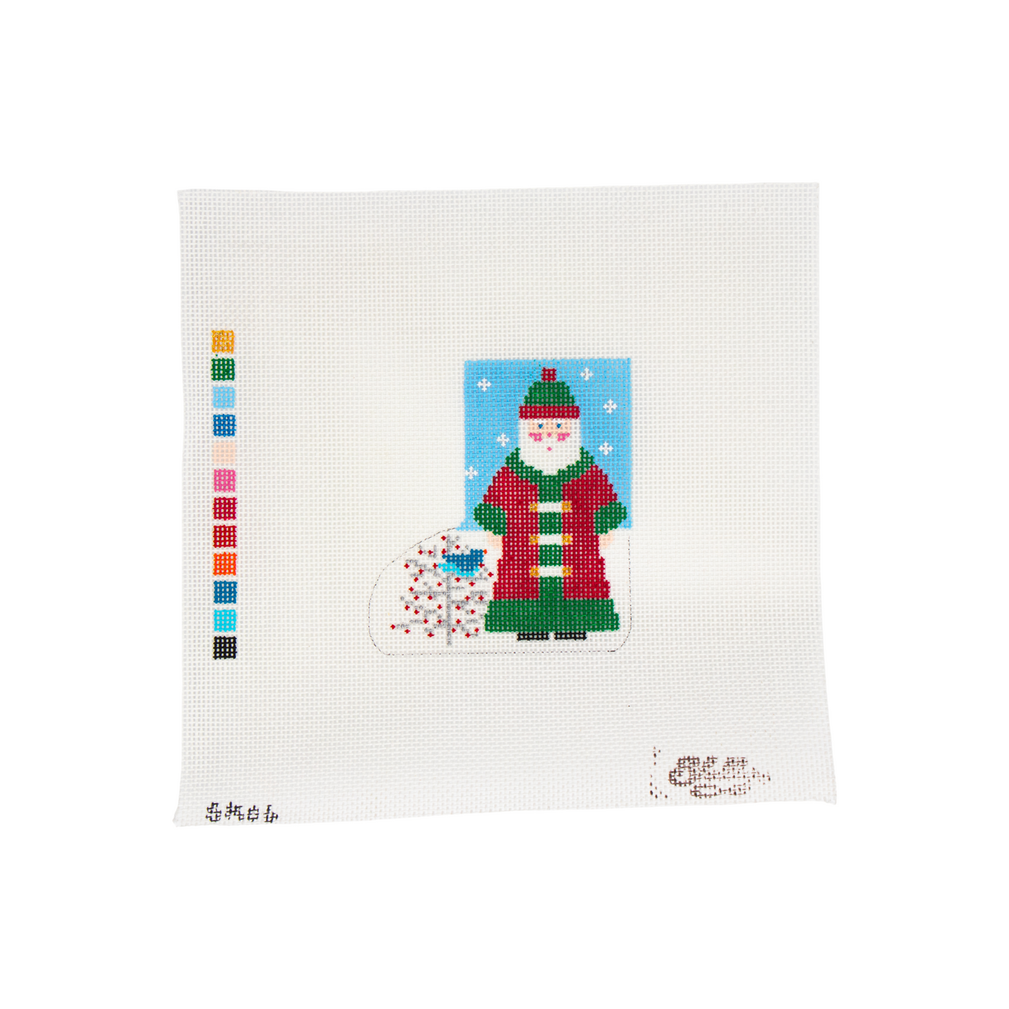 Santa with bird Boot