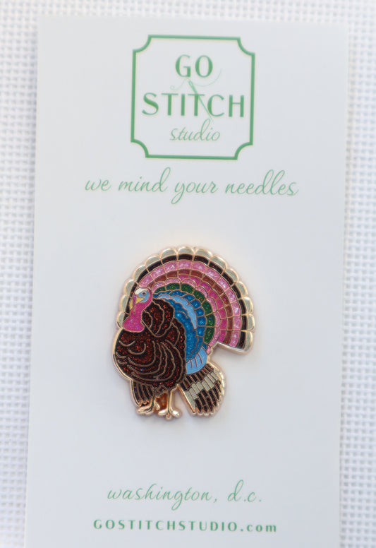 Thanksgiving Turkey Needle Minder by Go Stitch Studio