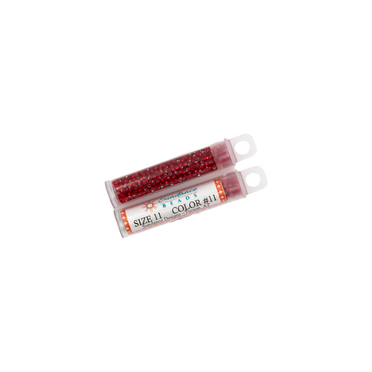 Sundance Designs Seed Beads Size 11 - 11 Christmas Red