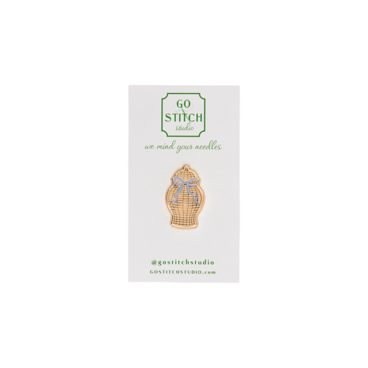 Rattan Ginger Jar Needle Minder