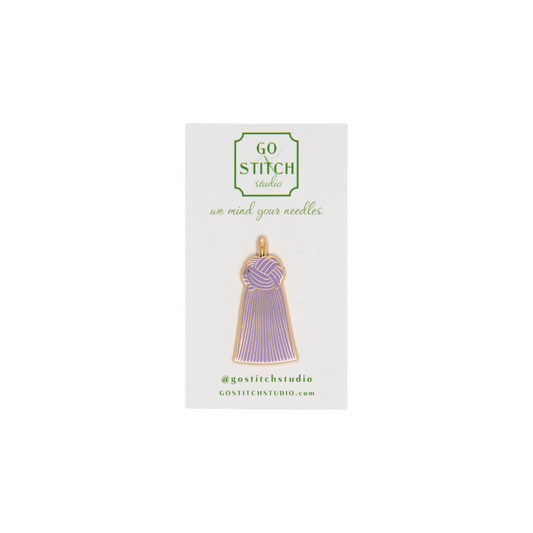 Lavender French Knot Tassel Needle Minder