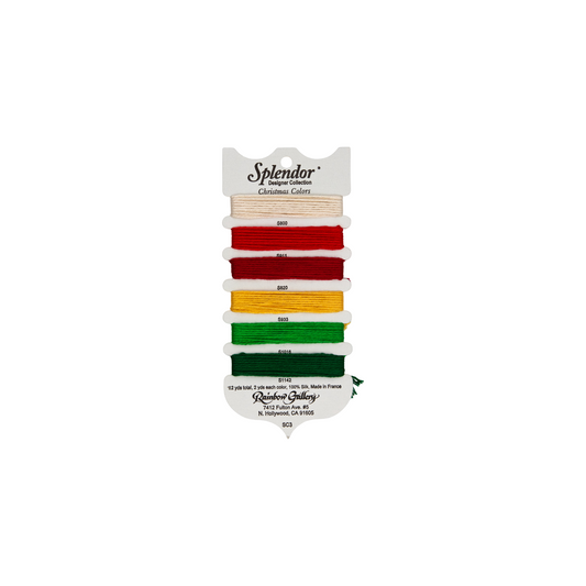 Splendor Christmas Colors Card