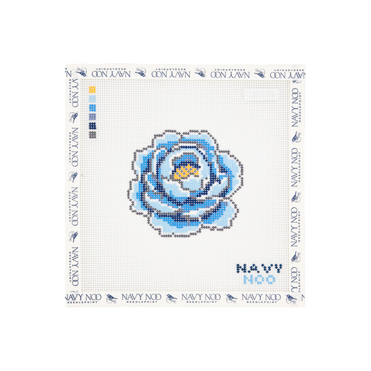 Peony Blue 13 Mesh Canvas