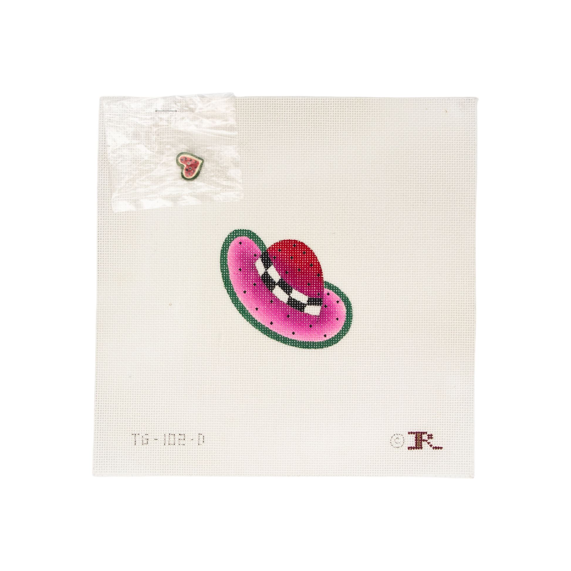 Watermellon Hat with Heart