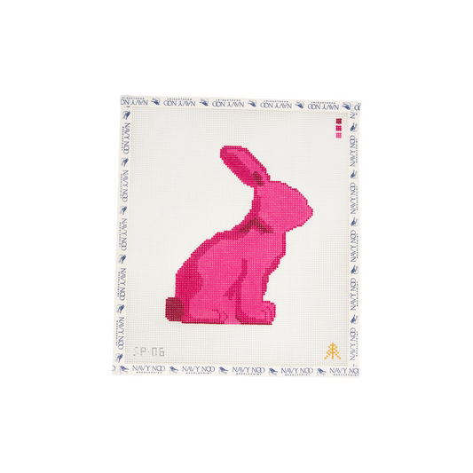 Moss Spring Bunny Canvas - Pink - Right Facing
