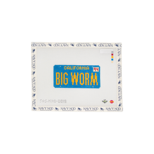 Big Worm License Plate